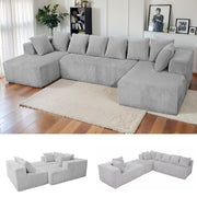 Modular Boneless Sectional Sofa Bed
