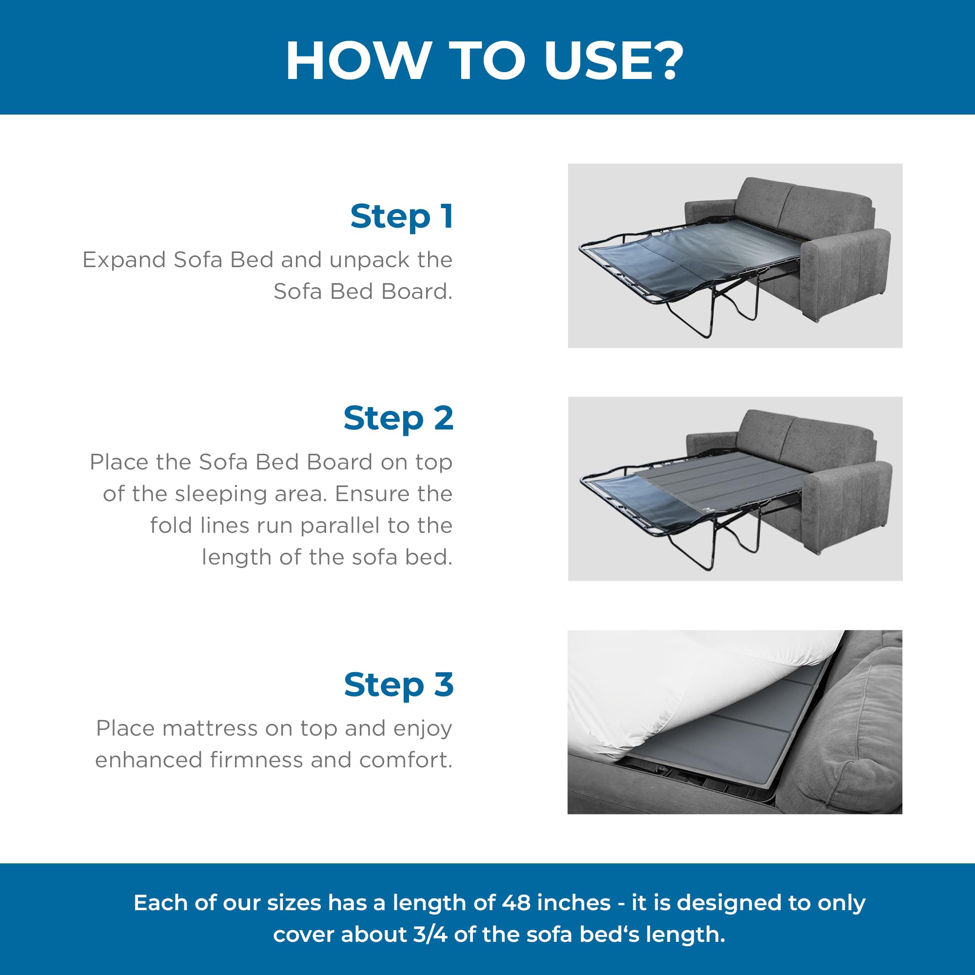 Heavy Duty Queen Sleeper Sofa Support Board