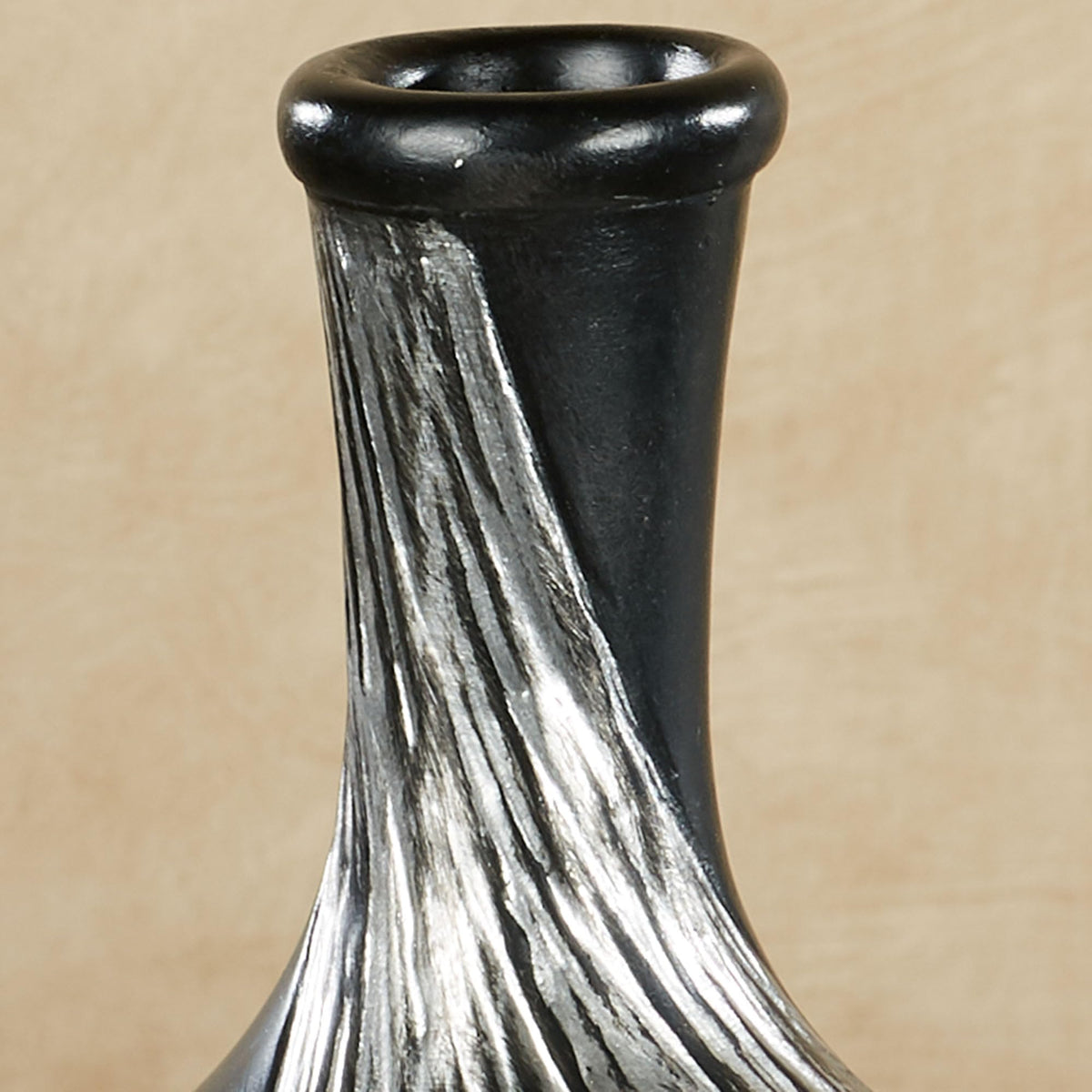 Textured Swirl Decorative Table Vases Set of 2