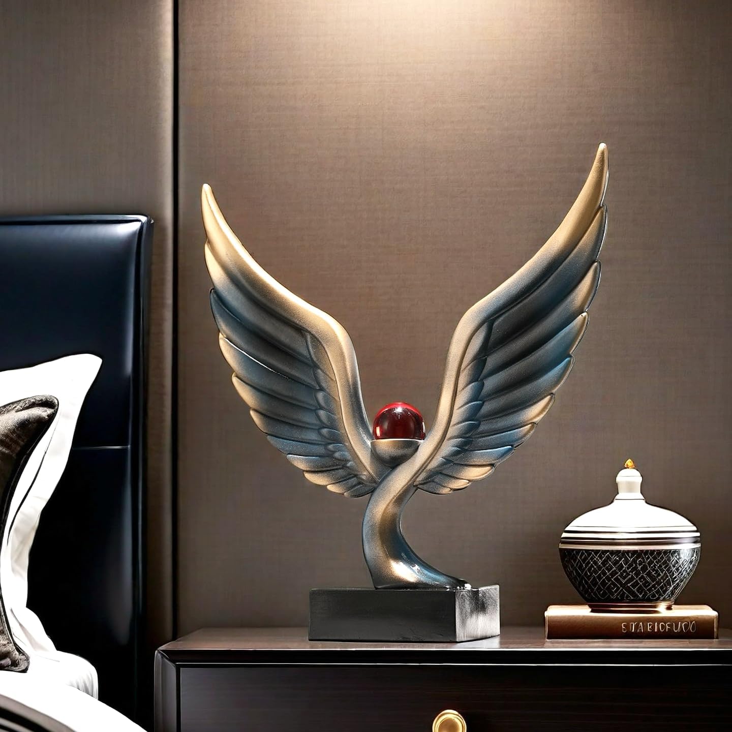 Abstract Eagle Crystal Ball Statue