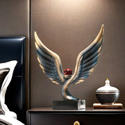 Abstract Eagle Crystal Ball Statue