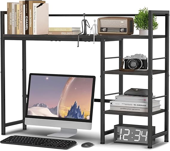 38.5 Inch Desk Hutch with 3-Tier Storage Organizer
