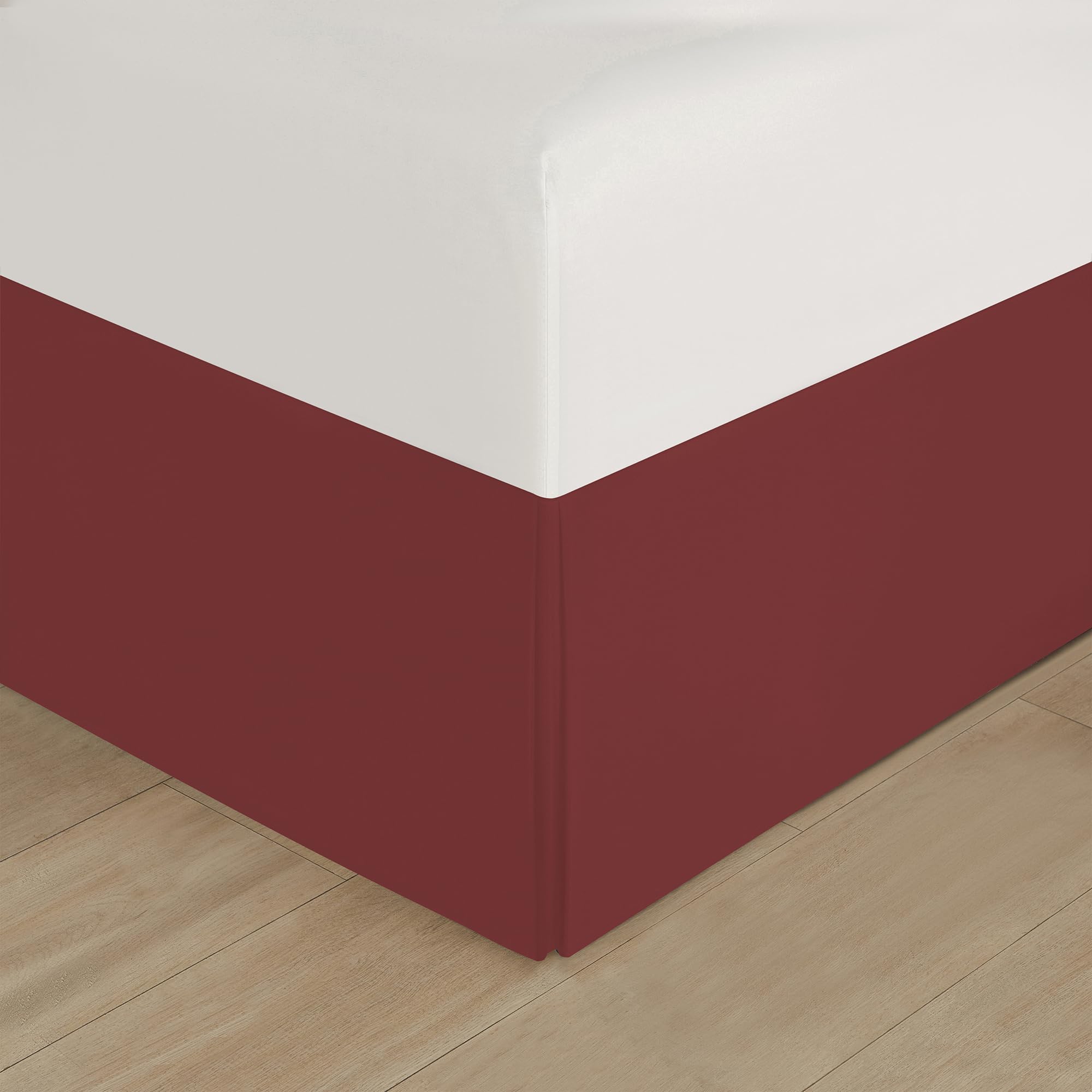 King Comforter Set 7 Pieces White Red Geometric Embroidered