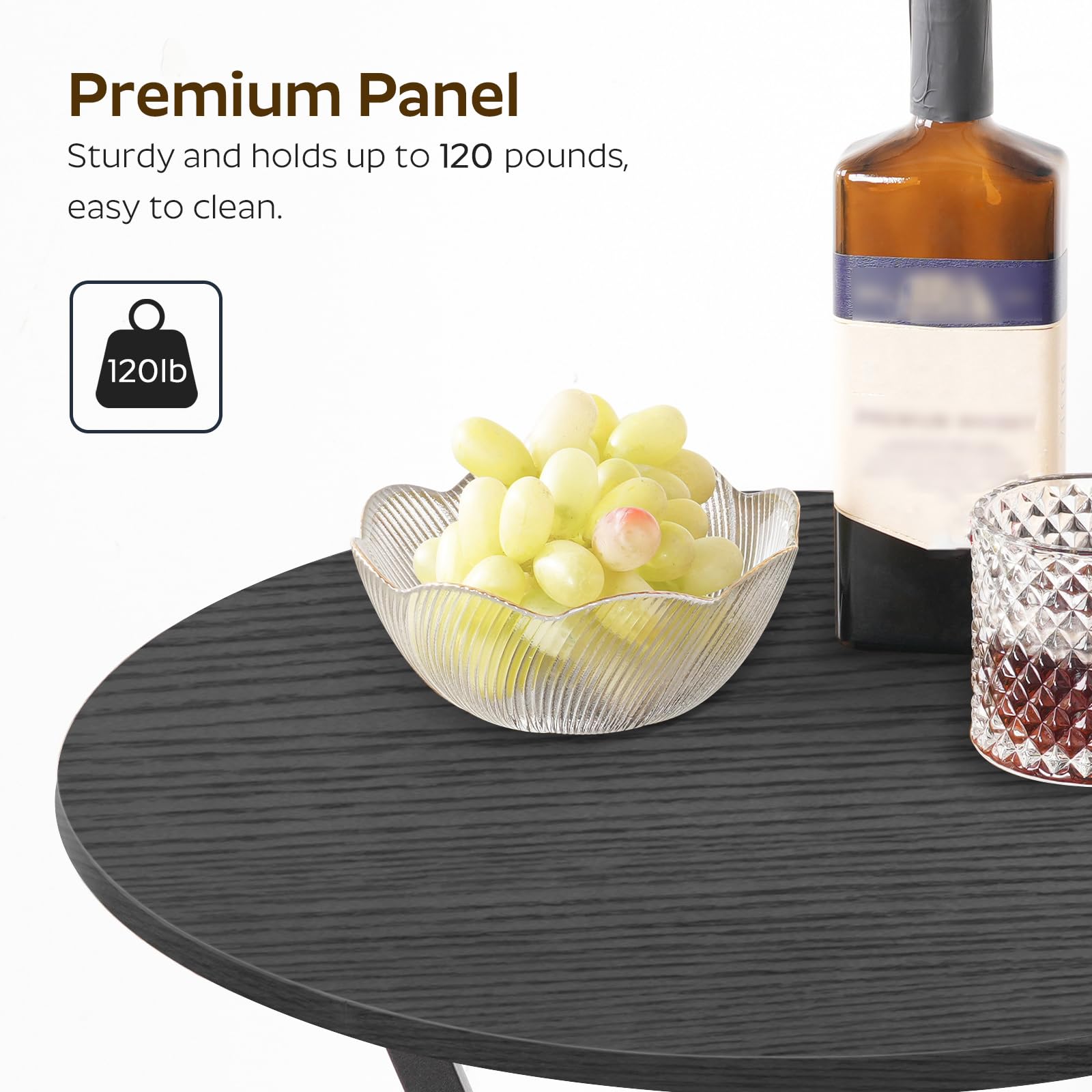 2-Tier Round Bar Table