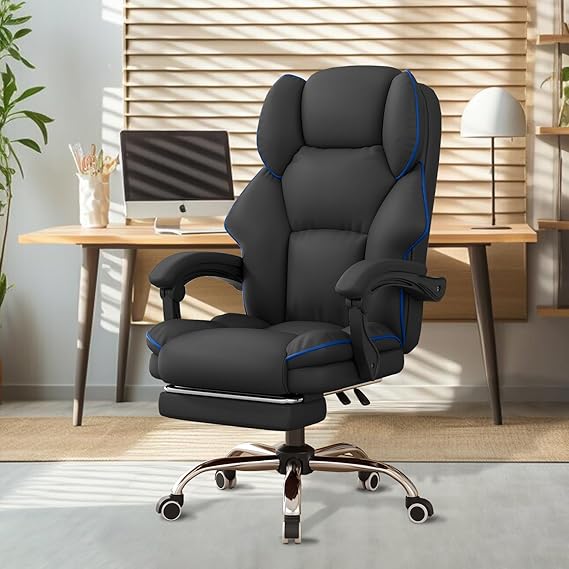 High Back Executive Office Chair with Footrest