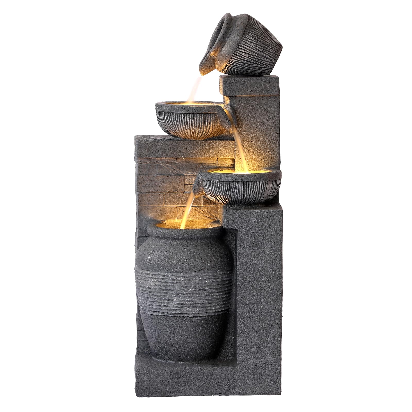 4-Tier LED Water Fountain