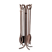 5-Piece Fireplace Tool Set with Stand