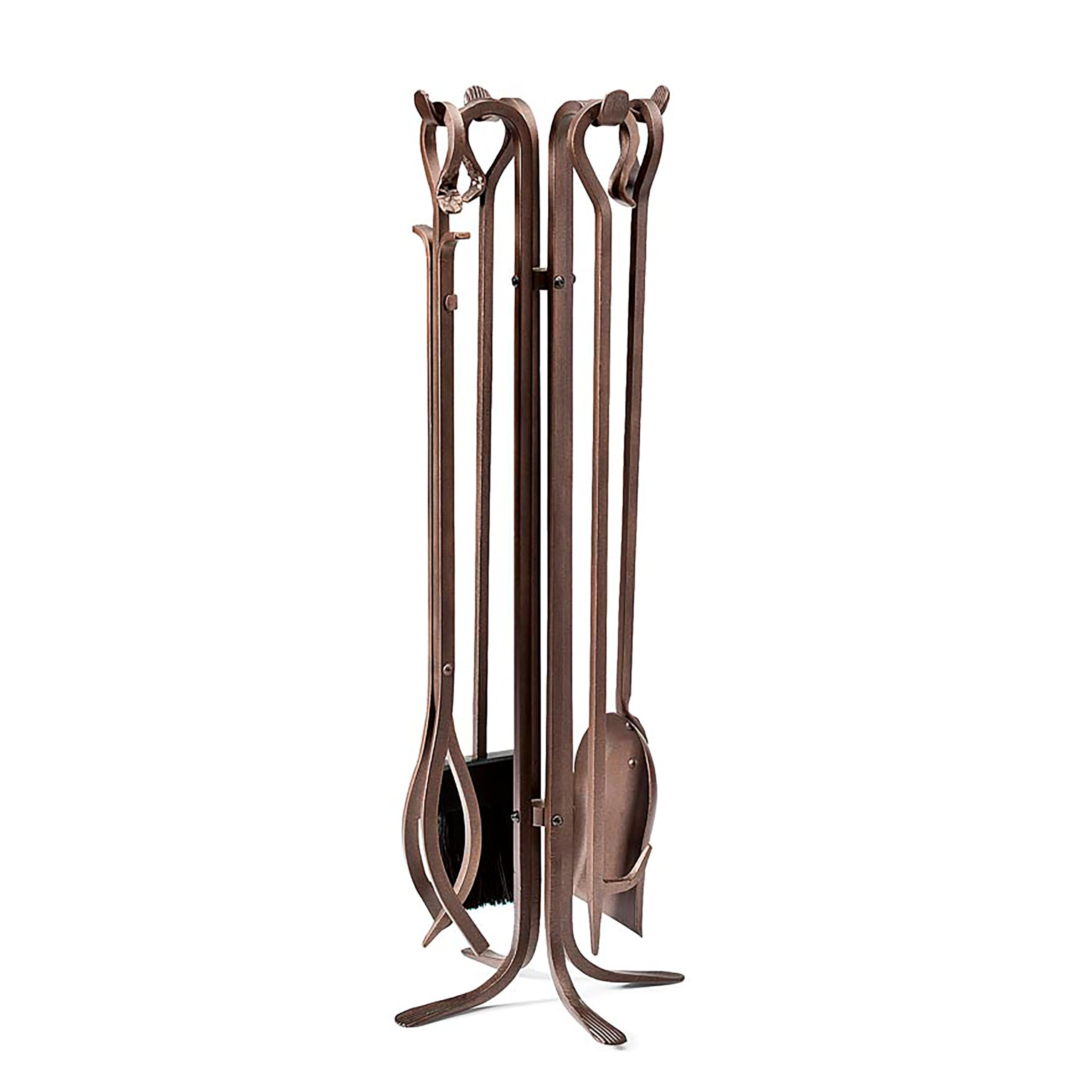 5-Piece Fireplace Tool Set with Stand