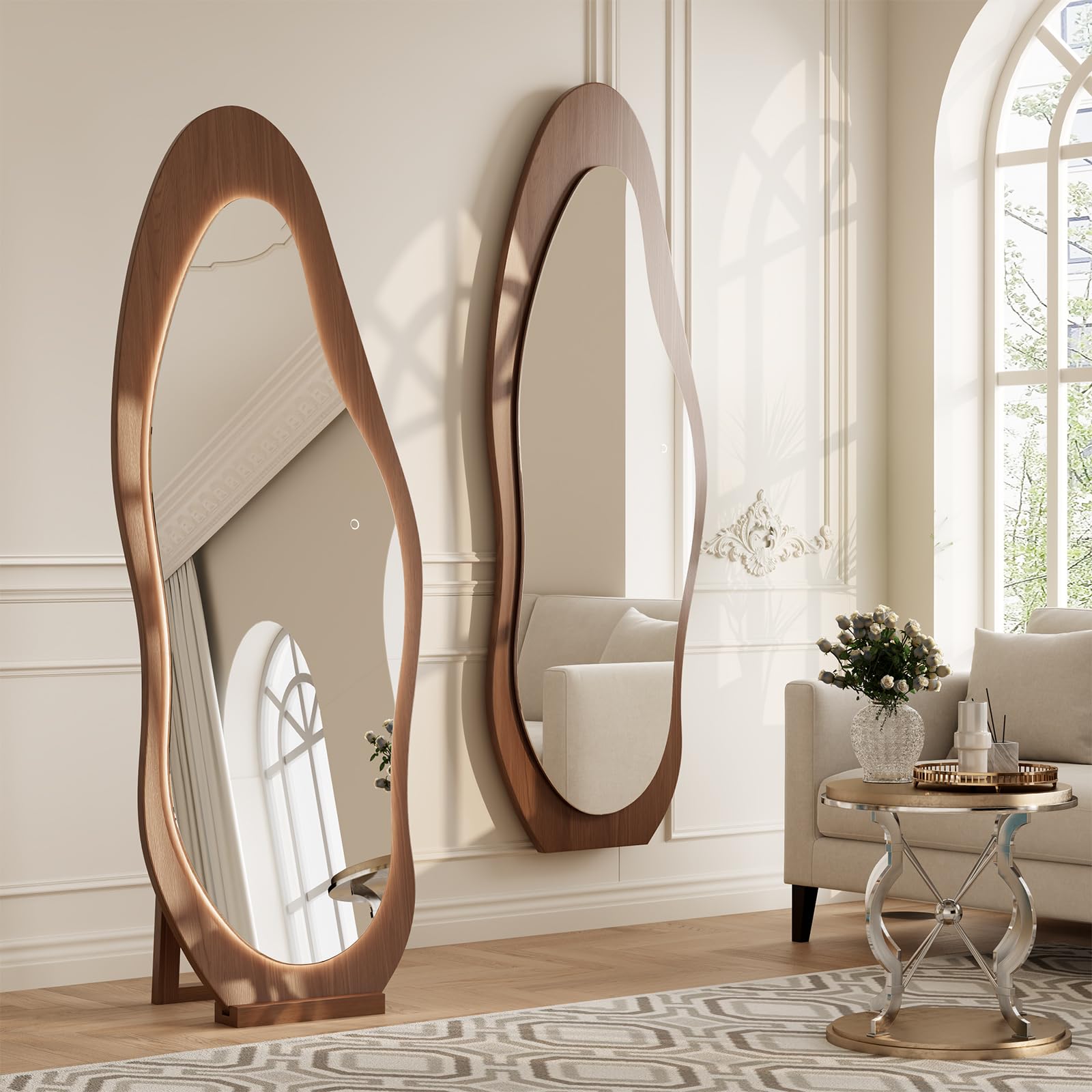 69x24 Wavy LED Full Length Mirror