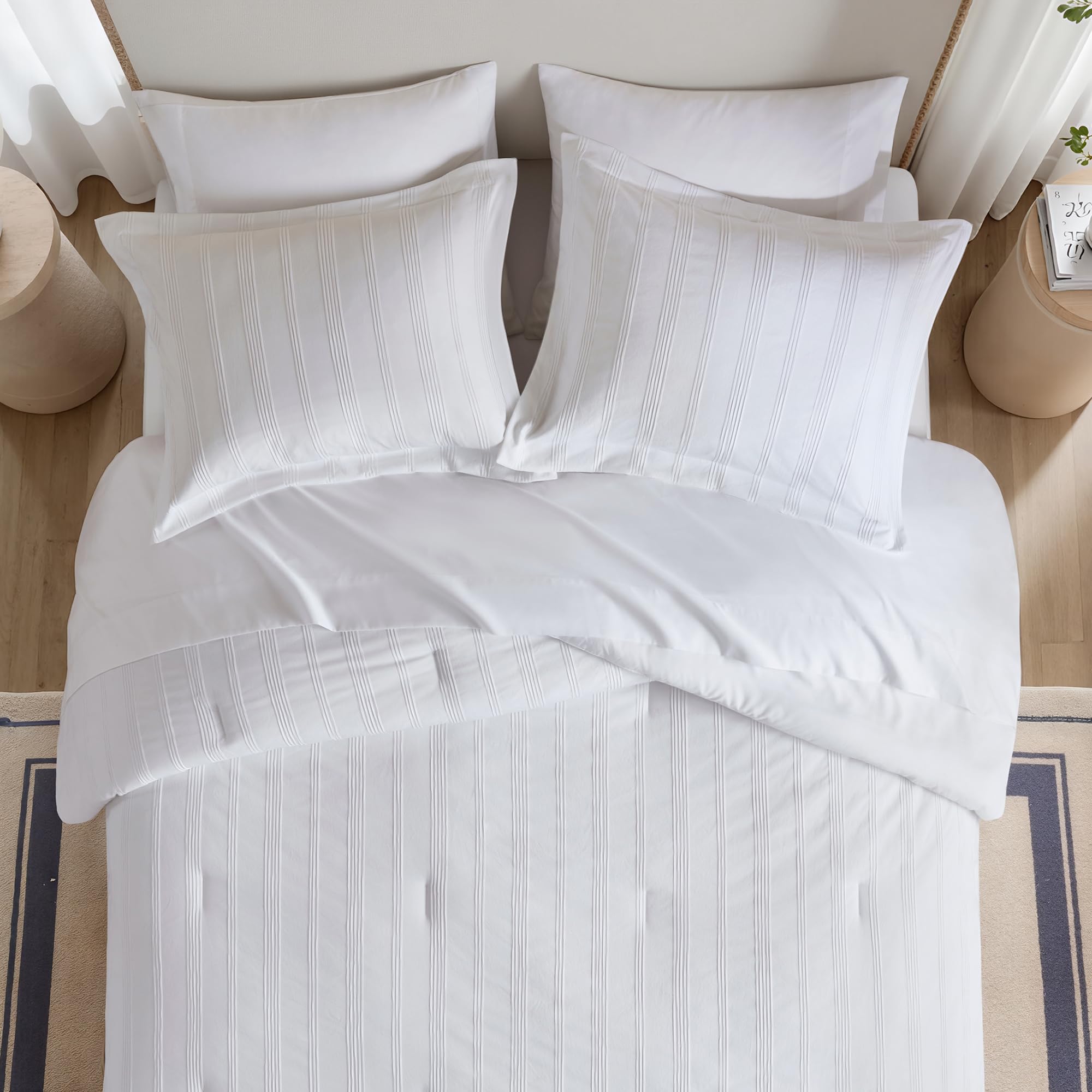 Logan Striped Comforter Set King 7-Piece