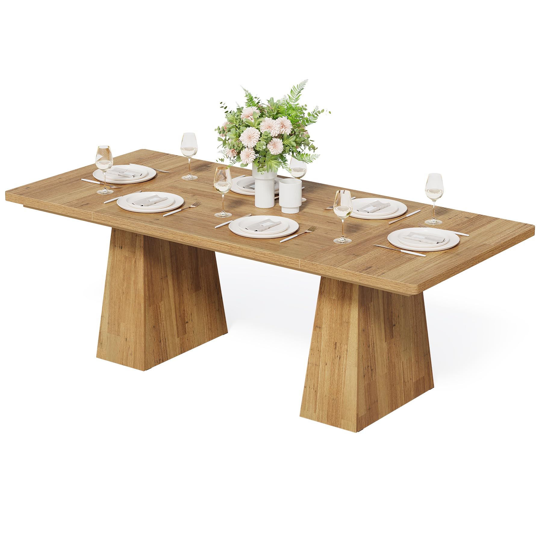 Dining Table for 6 People with Heavy Duty Legs