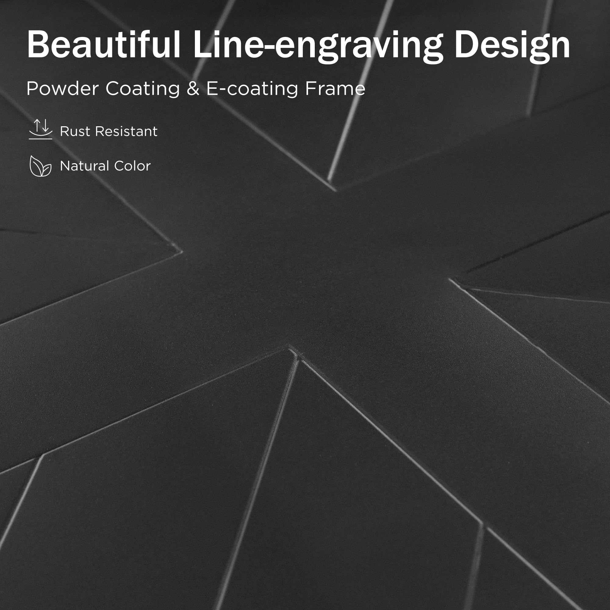 Outdoor Patio Bar Table Counter Height Rectangle Metal Frame