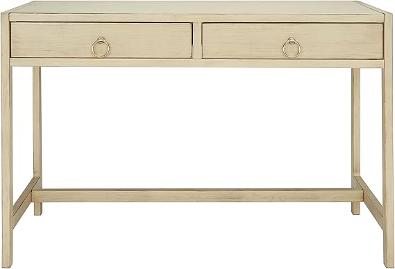 Antique White 2-Drawer Writing Desk