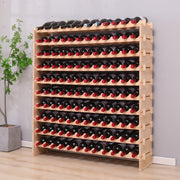 144-Bottle Pine Wood Wine Rack