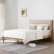 Full Size Upholstered Platform Bed Frame with Headboard