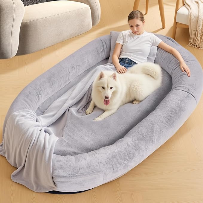Human Sized Dog Bed for Adults and Pets
