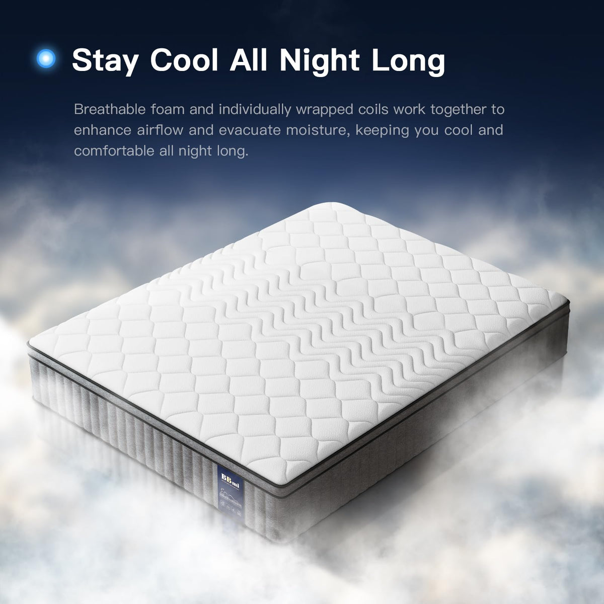 12 Inch Hybrid Queen Mattress with Gel Memory Foam