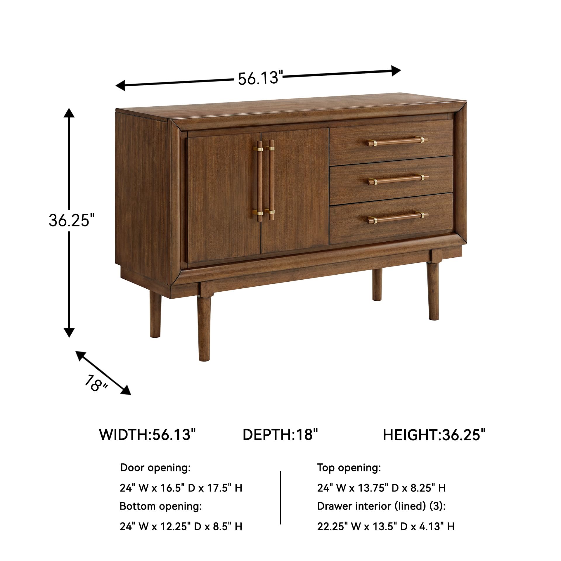 Lyncott Contemporary 2-Door Dining Server