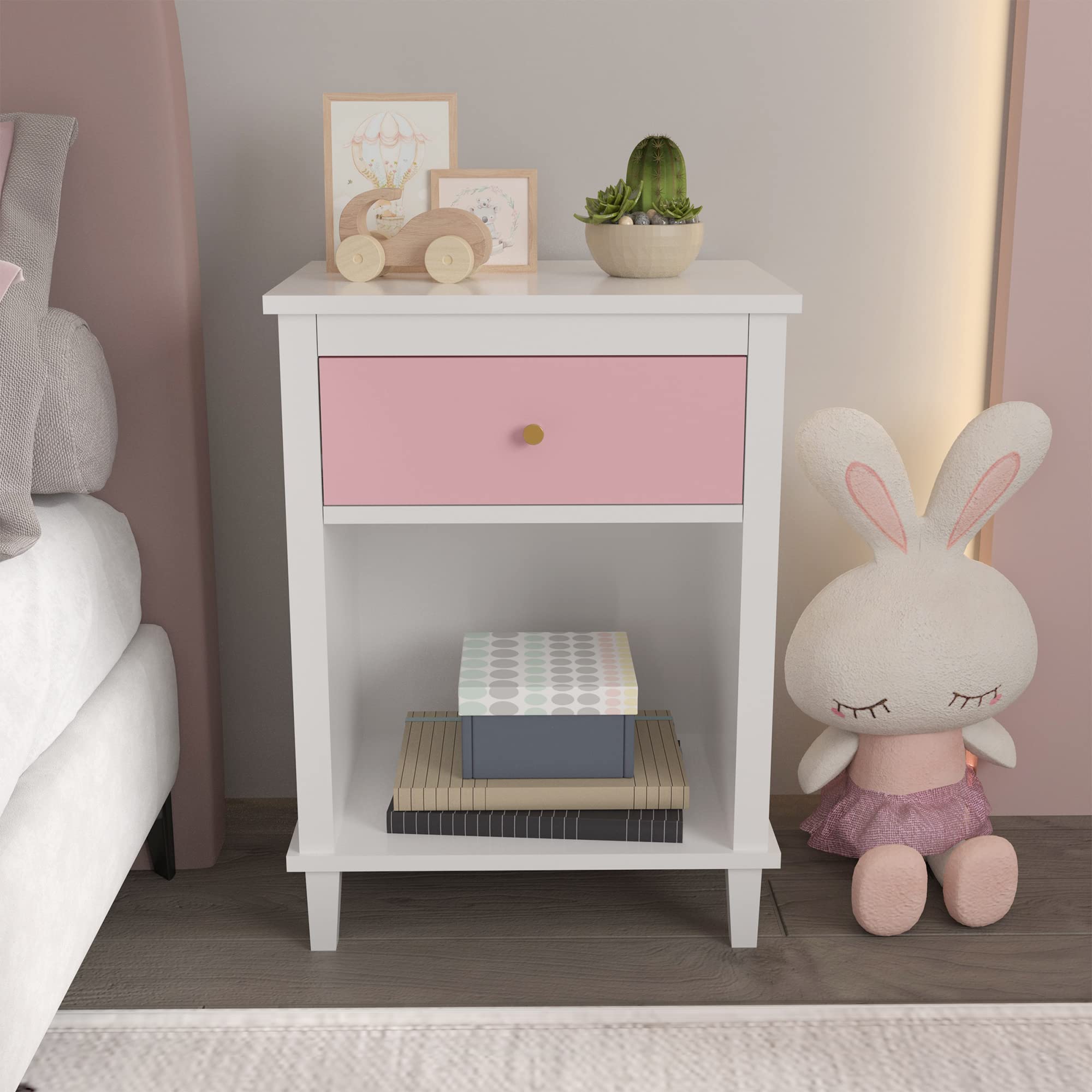 Kids Nightstand with Drawer