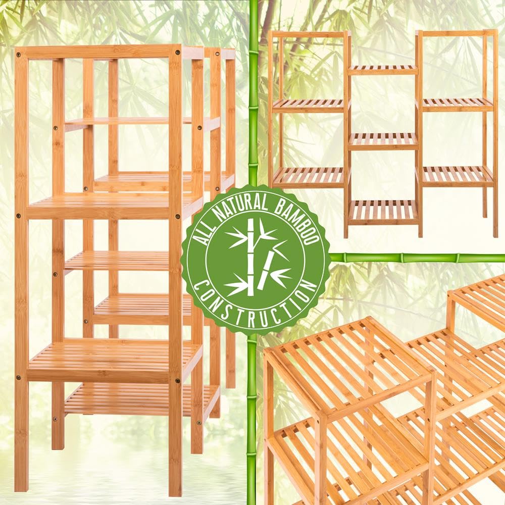 9 Tier Bamboo Plant Stand