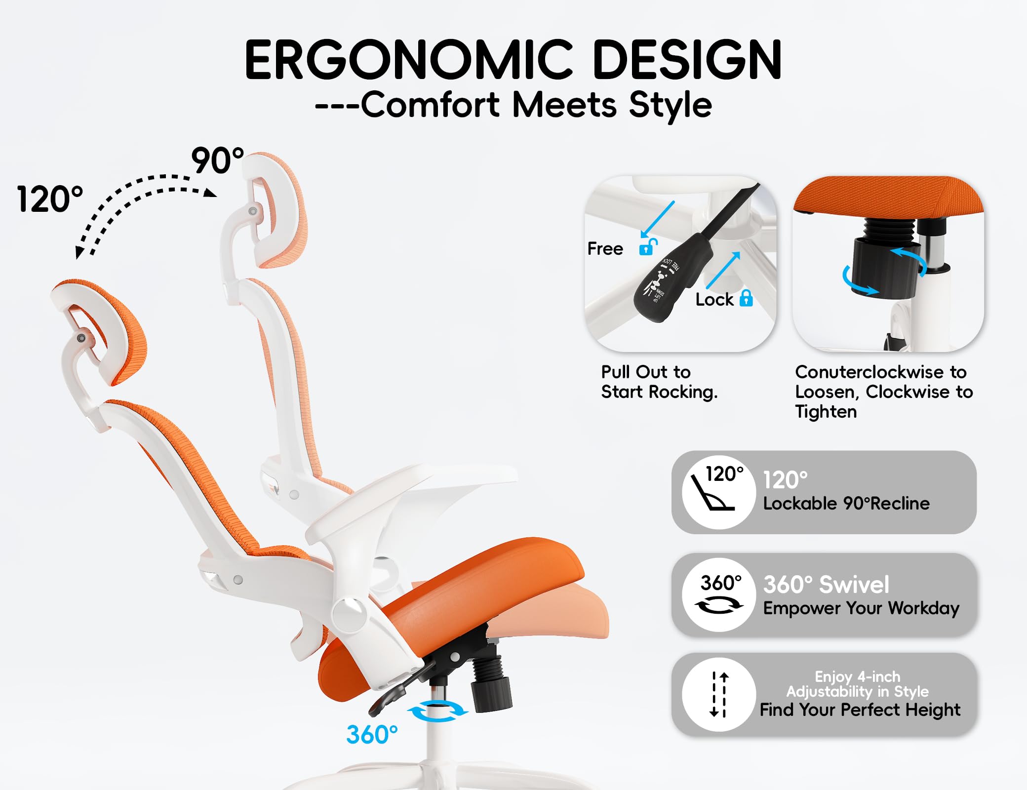 Ergonomic Office Chair with Lumbar Support