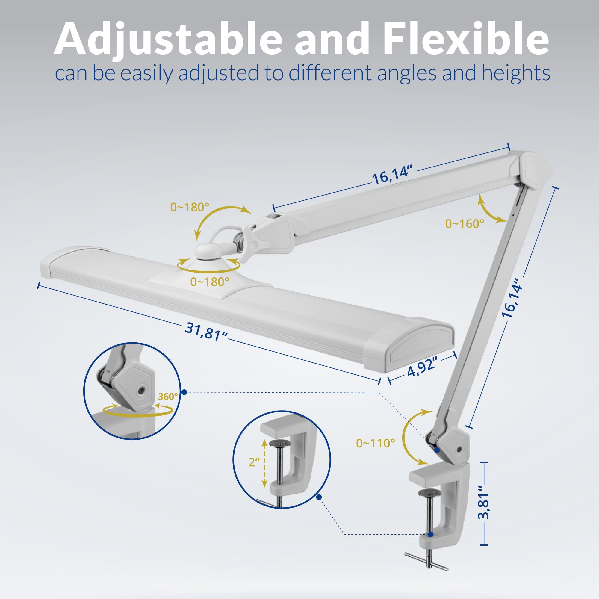 Ultra Bright 4500 Lumens LED Desk Lamp