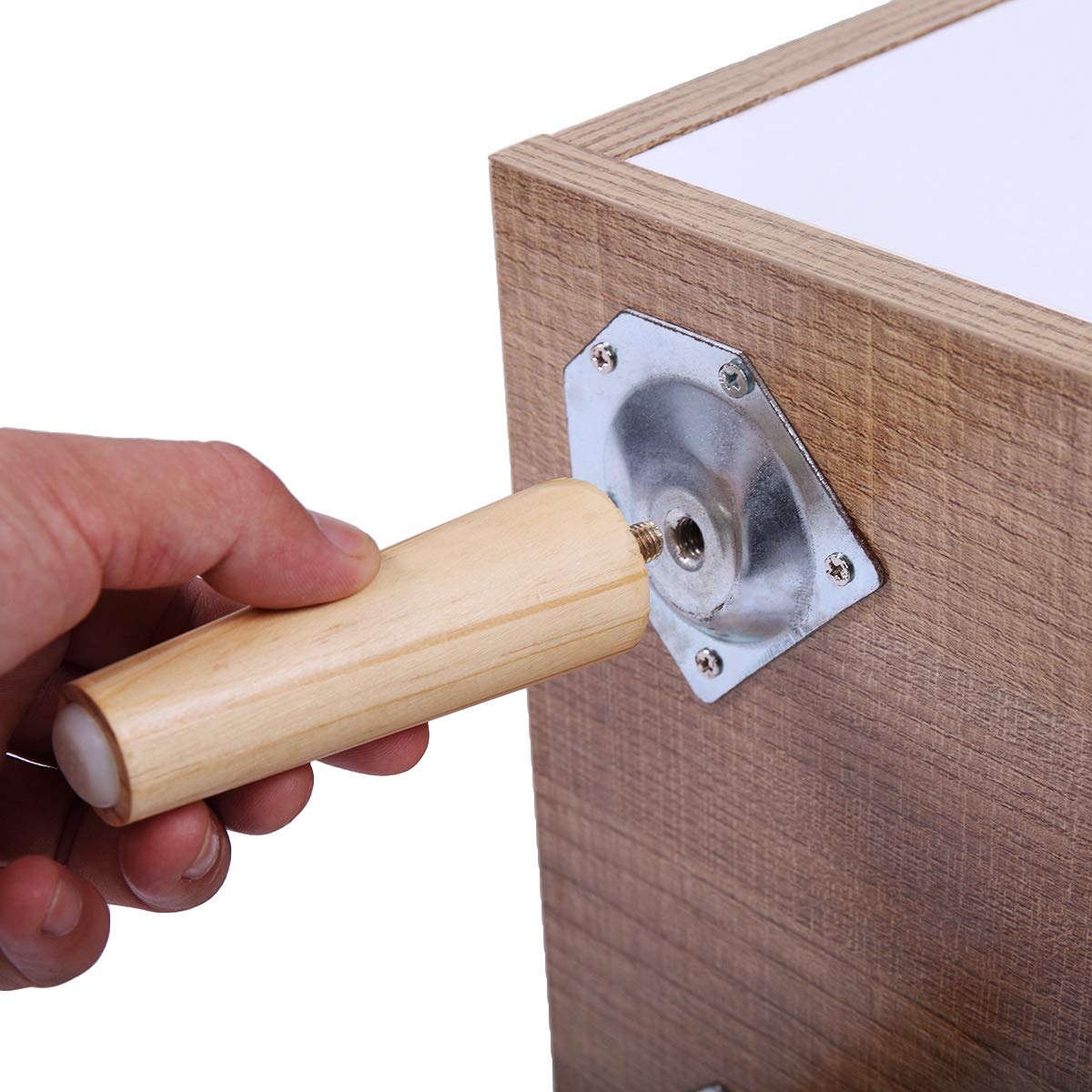 Modern Wood Nightstand with Drawer