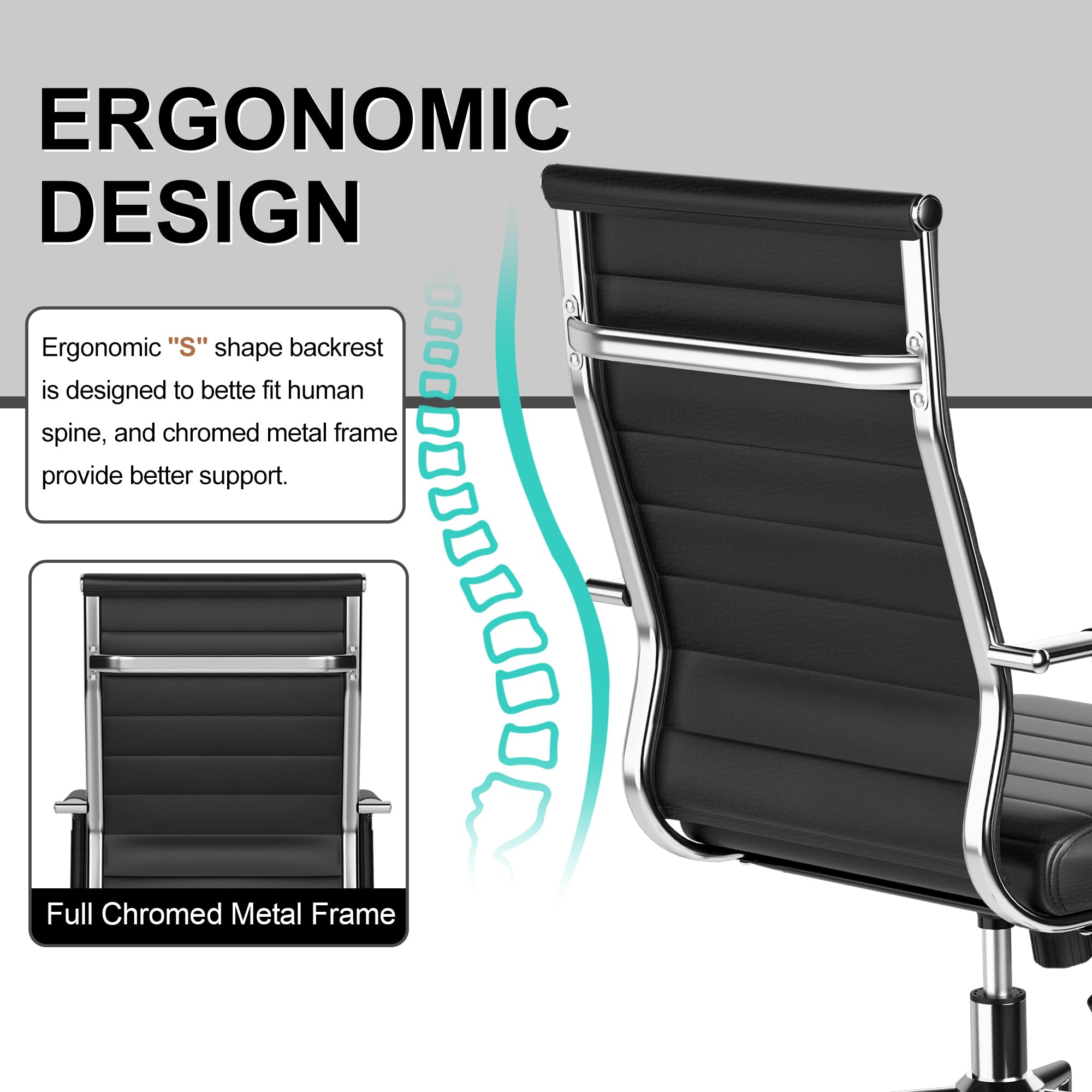 Ergonomic Leather Office Chair