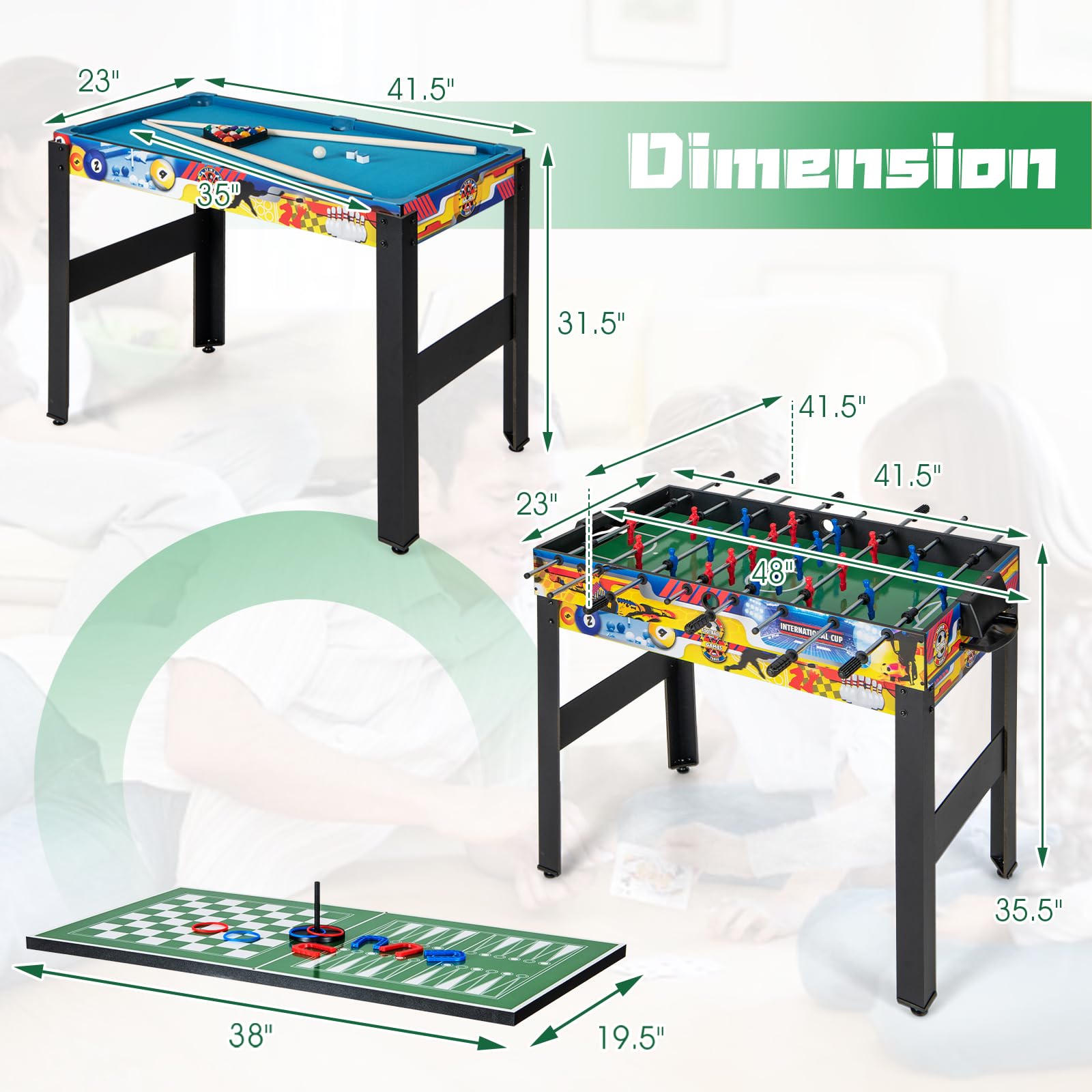 12-in-1 Multi Game Table 48"