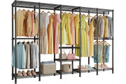 Extra Large Wire Garment Rack with Adjustable Shelves