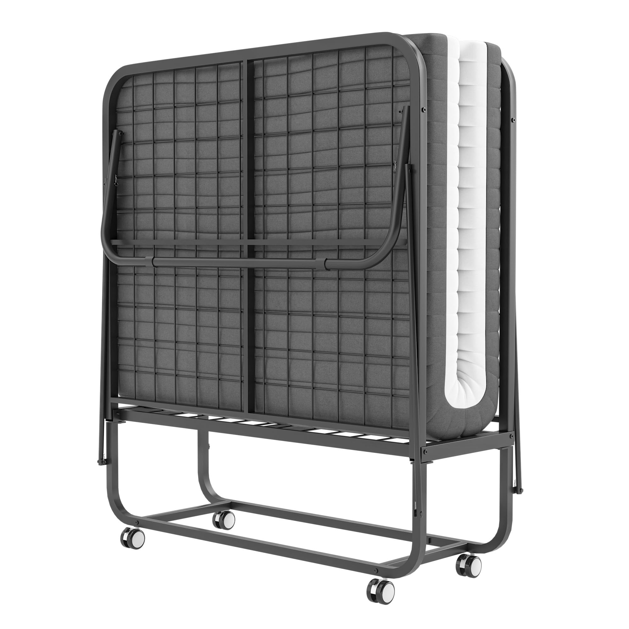 Folding Bed with Memory Foam Mattress 75x46