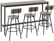 Outdoor Swivel Bar Stools Set of 2 with Waterproof Cushions