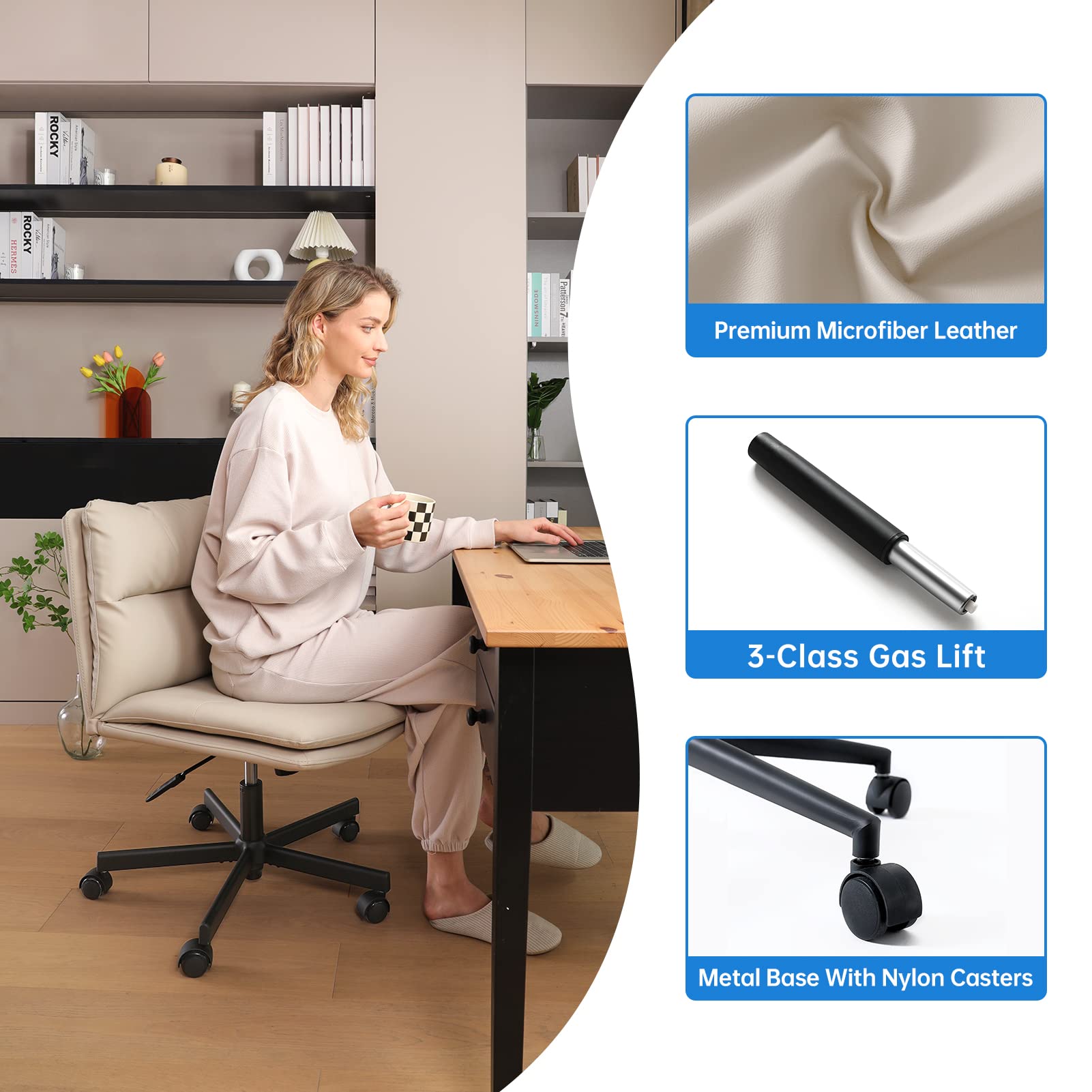 Criss Cross Office Chair with Wheels