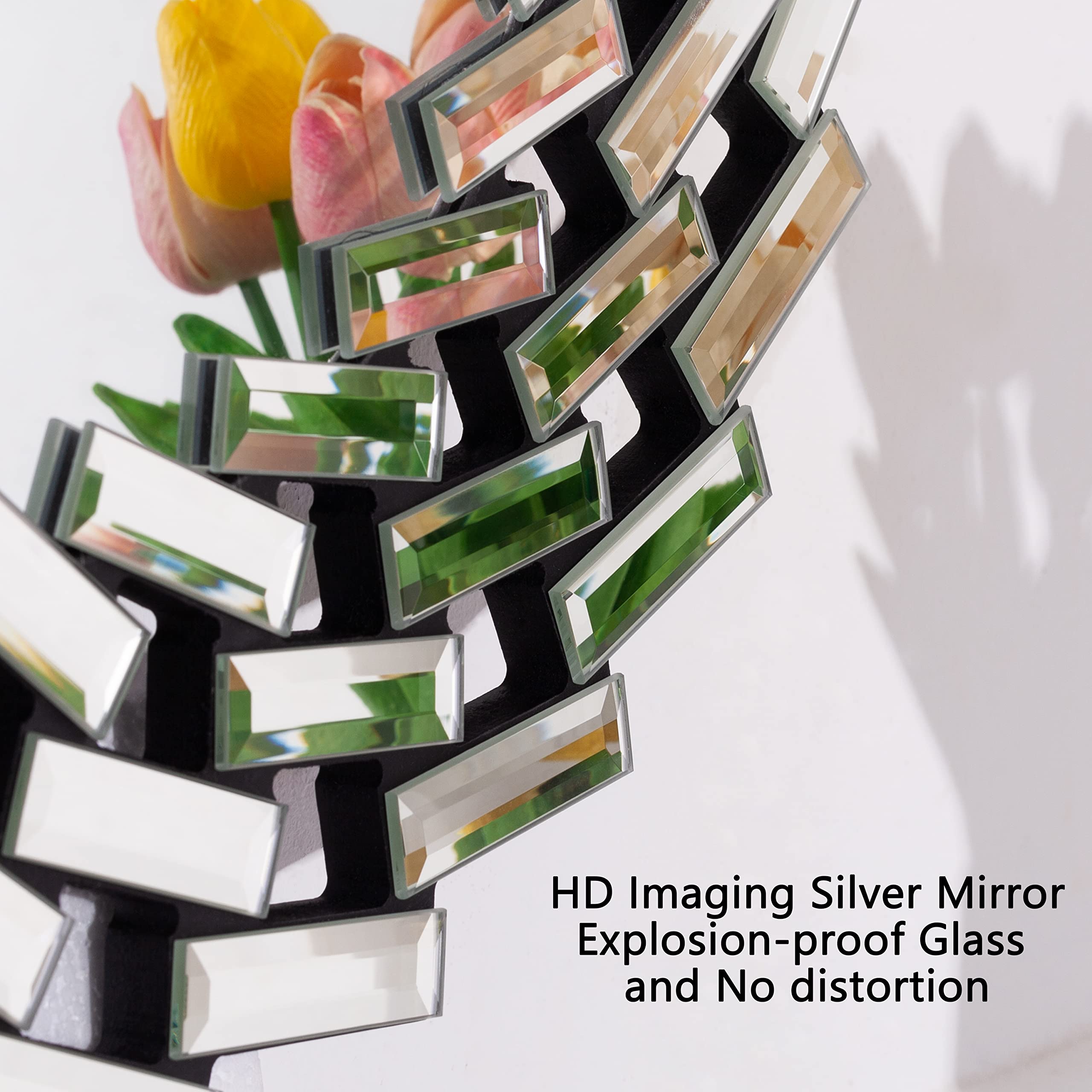 18 Inch Round Wall Mirror Silver