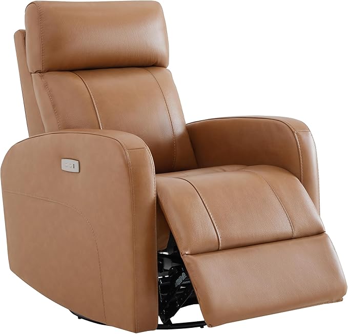 Power Swivel Glider Recliner Chair with Adjustable Headrest