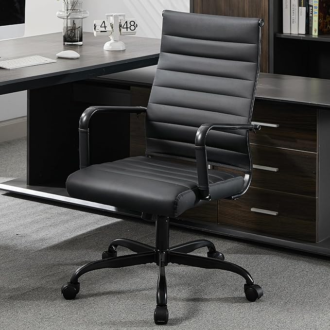 Ergonomic Executive Office Chair with Adjustable Height