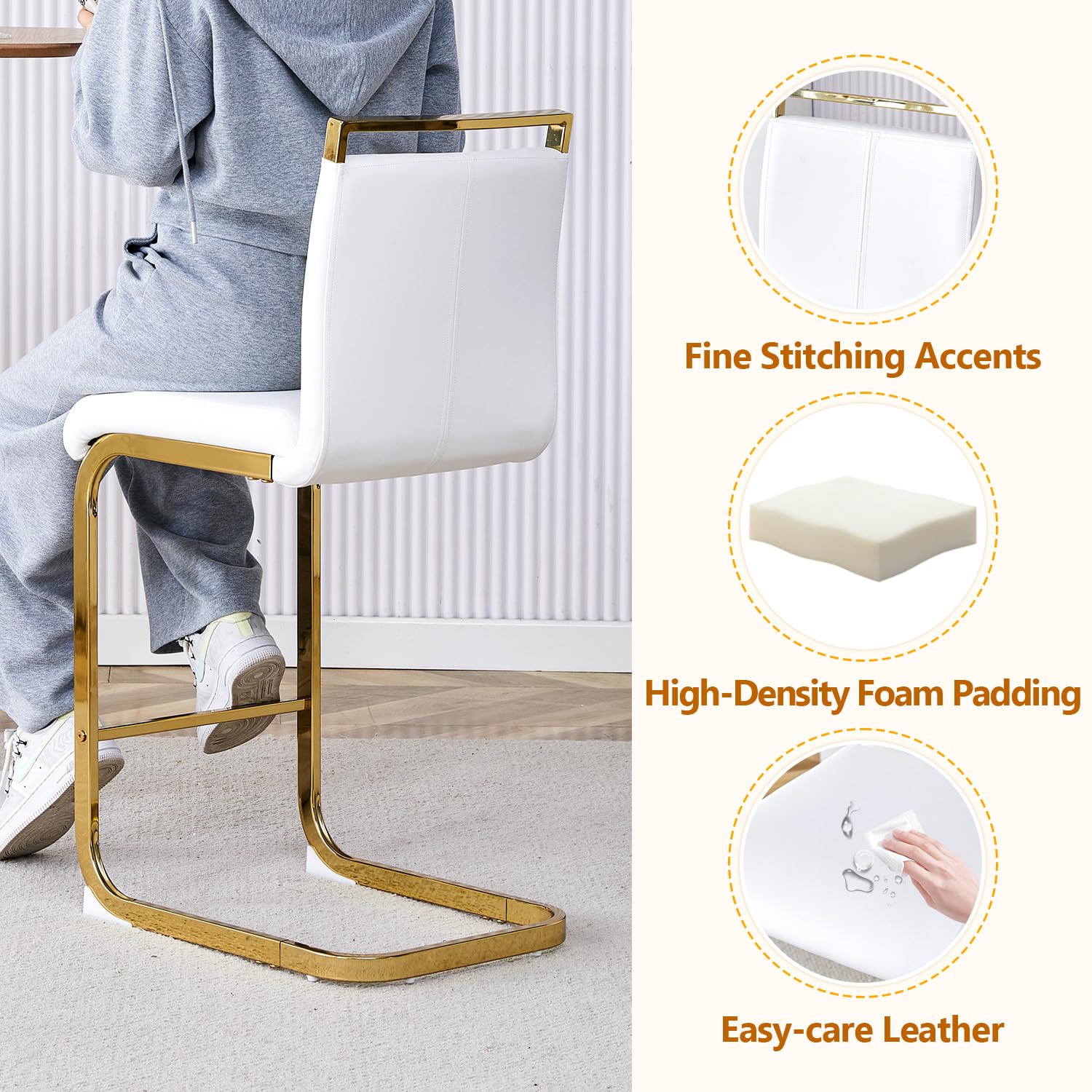 Counter Height Bar Stools Set of 3