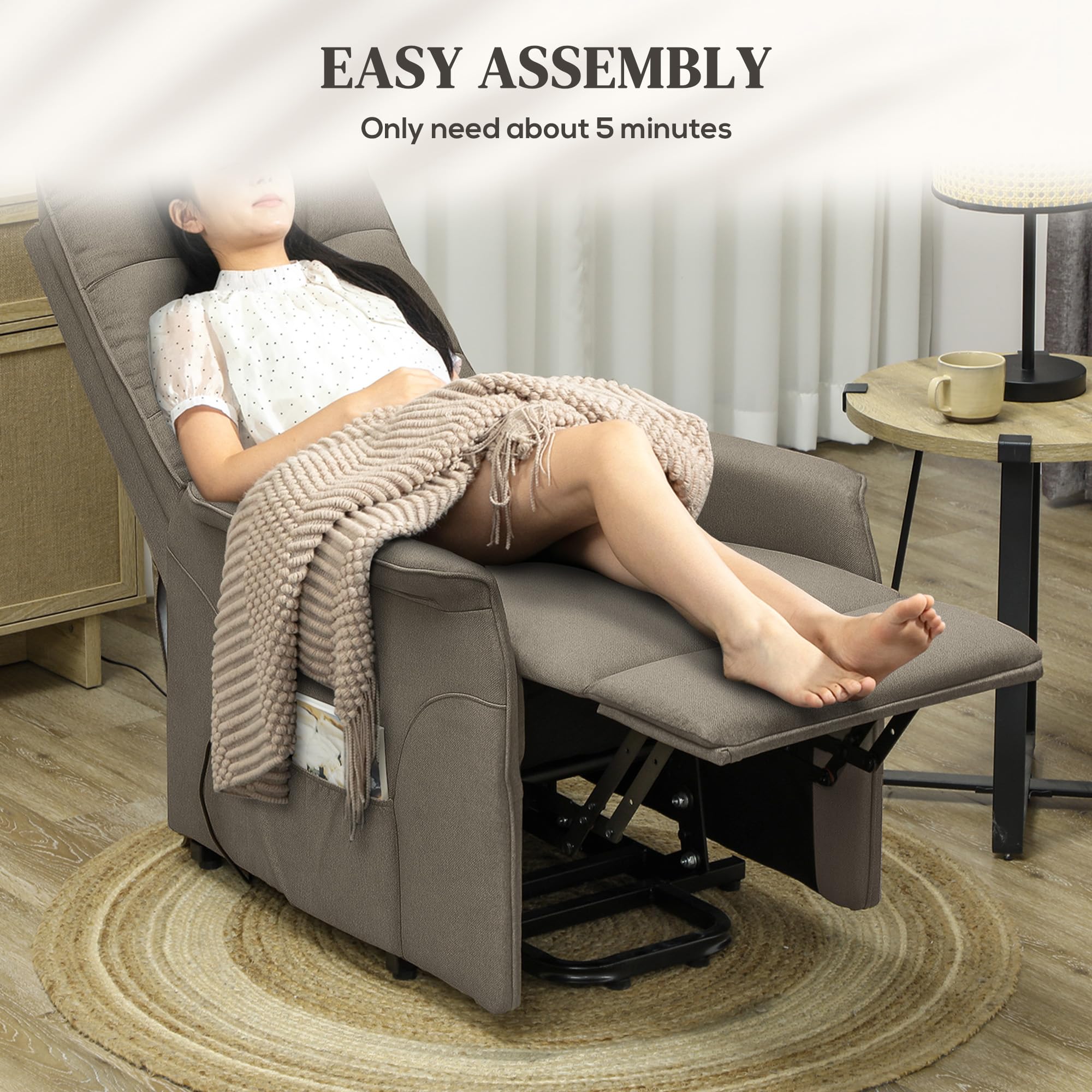 Power Lift Recliner Chair with Remote Control