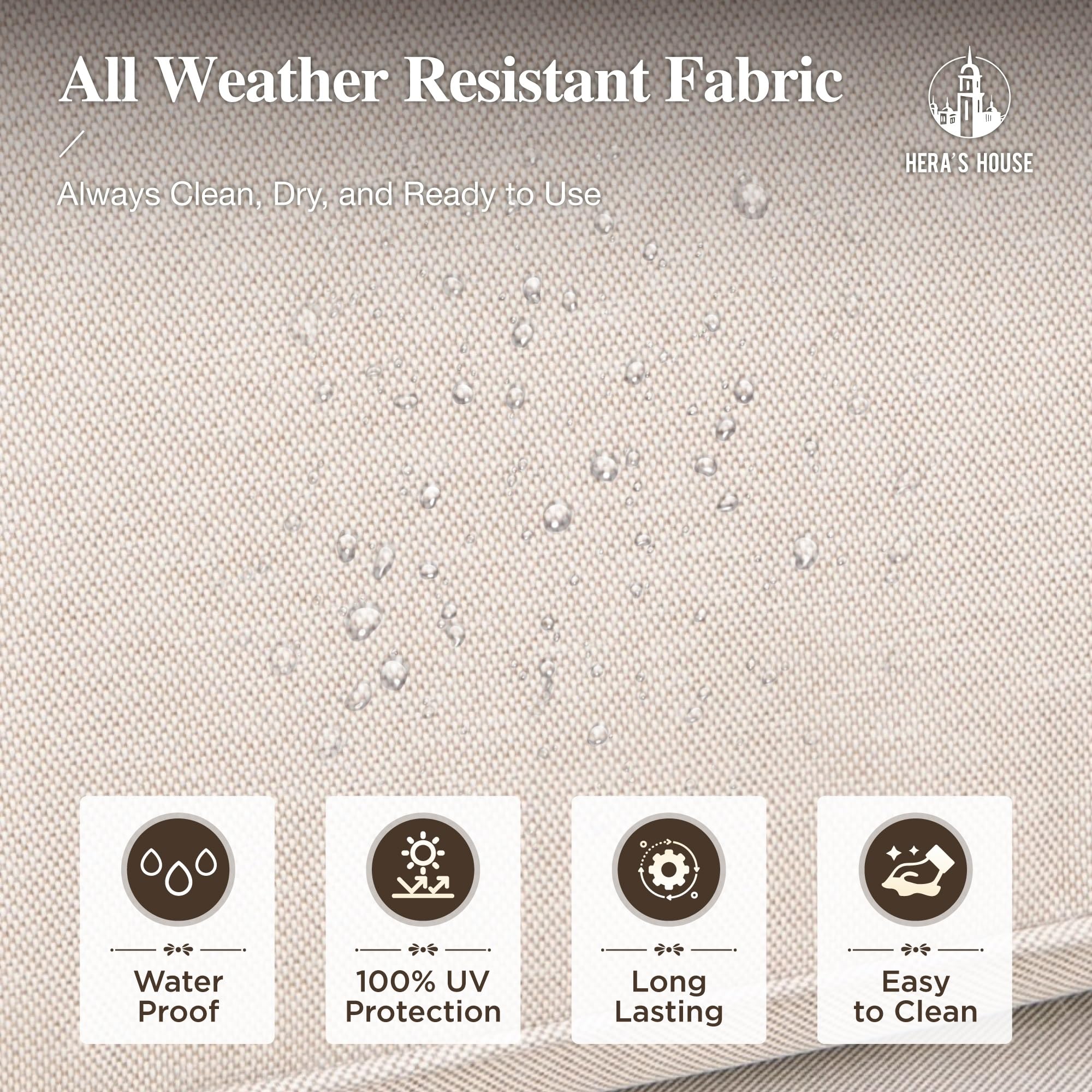 6 Piece Outdoor Sectional Sofa Set with Coffee Table