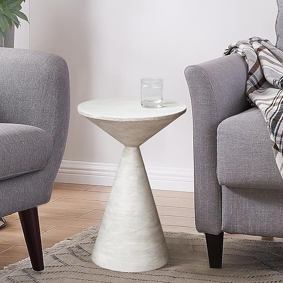Round Martini Table Metal Accent Side Table