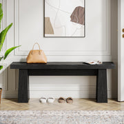47-Inch Wooden Entryway Bench with Sturdy Frame