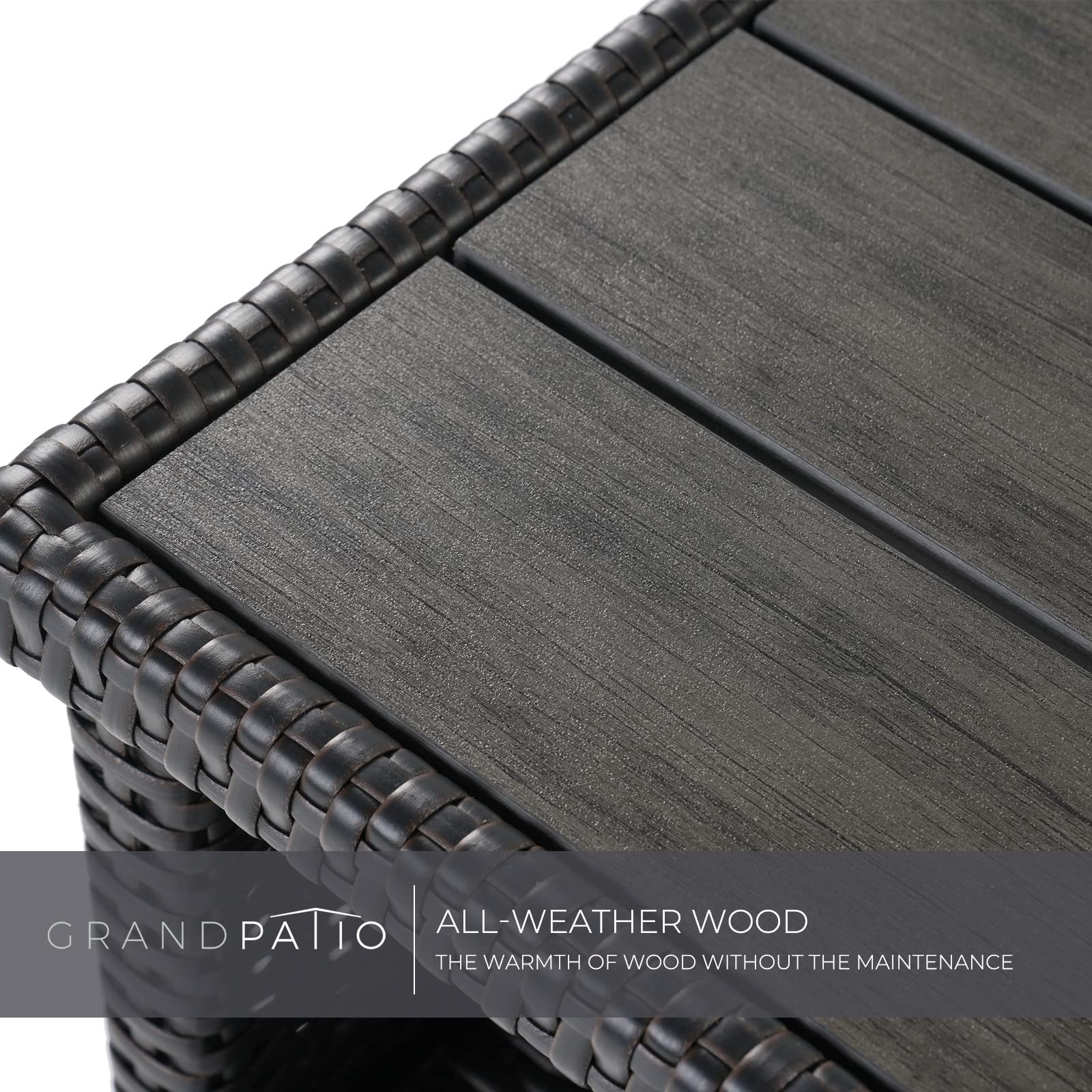 Wicker Storage Cabinet with Two Doors and Shelves