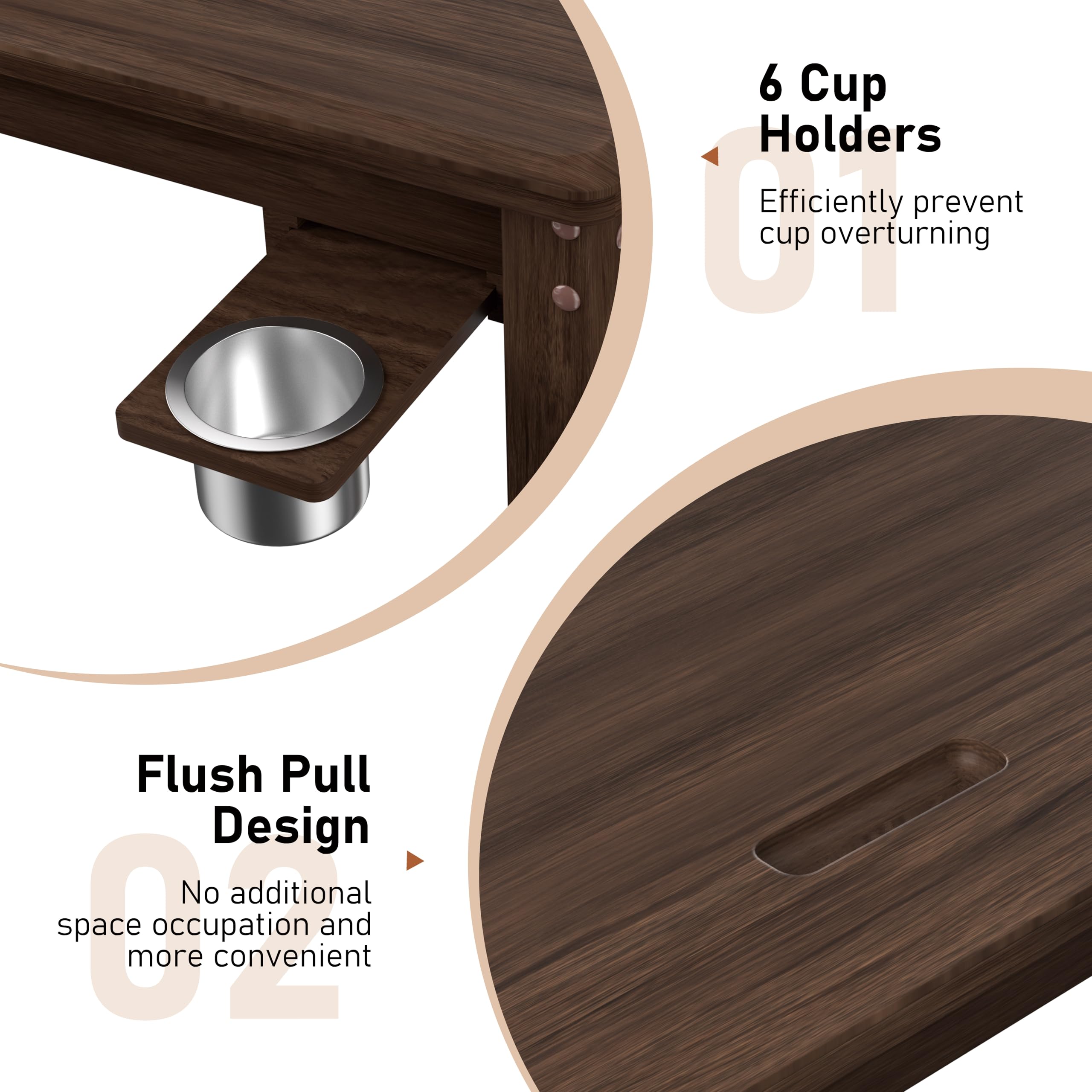 58" x 33" Solid Wood Board Game Table with Removable Top