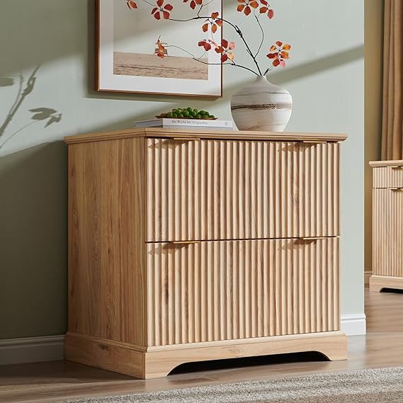 2 Drawer File Cabinet with Charging Station