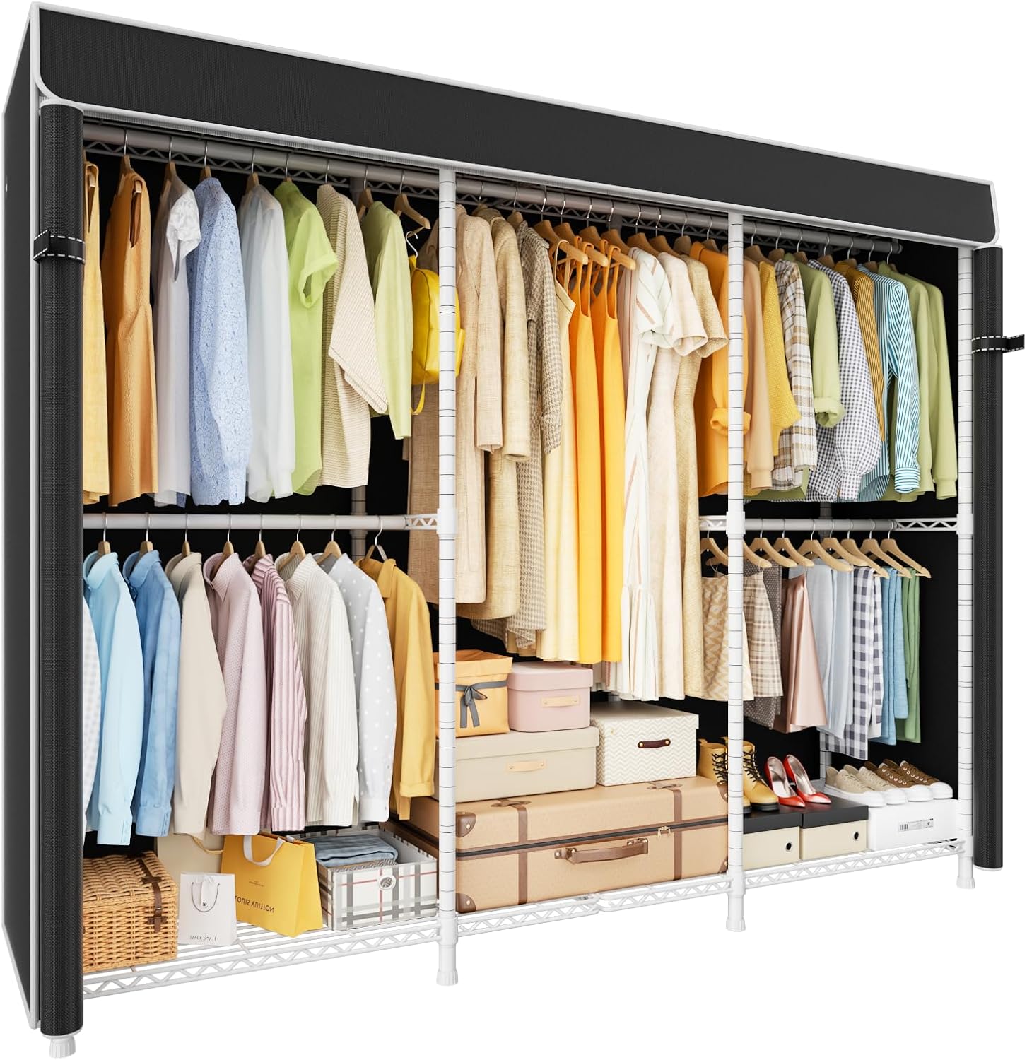 Heavy Duty Closet Organizer with Cover