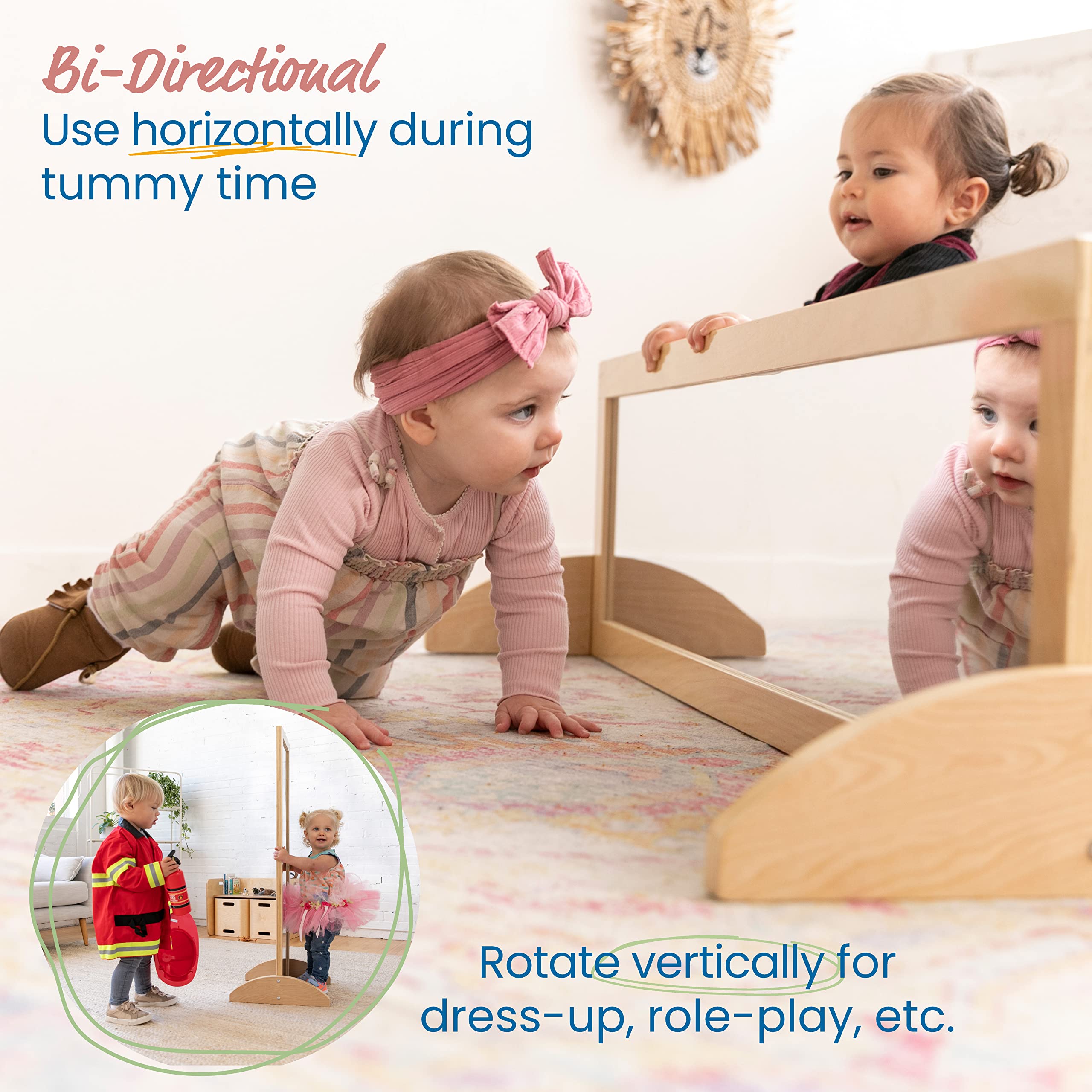Bi-Directional Kids Mirror