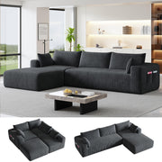 108" Modern Modular L-Shaped Sectional Sofa with Chaise