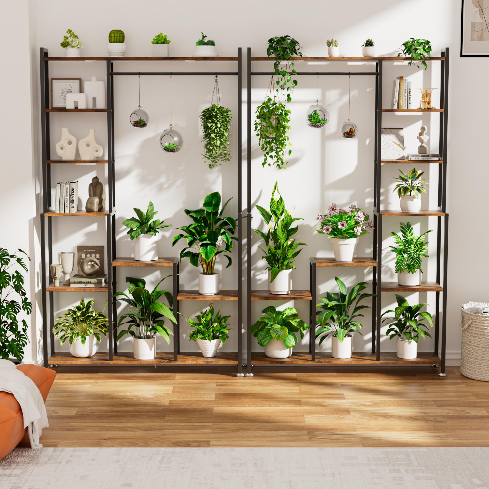 8-Tier Plant Stand with Grow Light - 71 Inches Tall