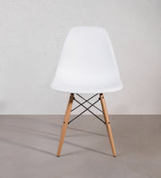 Mid Century Modern Dining Chairs Set of 4 White