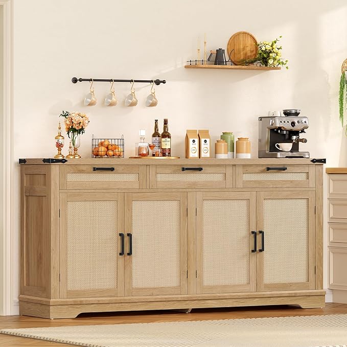 61" Buffet Cabinet with Drawers